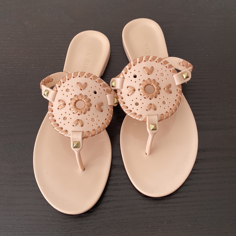 Blush Jack Rogers Georgica jellies sandals size 7